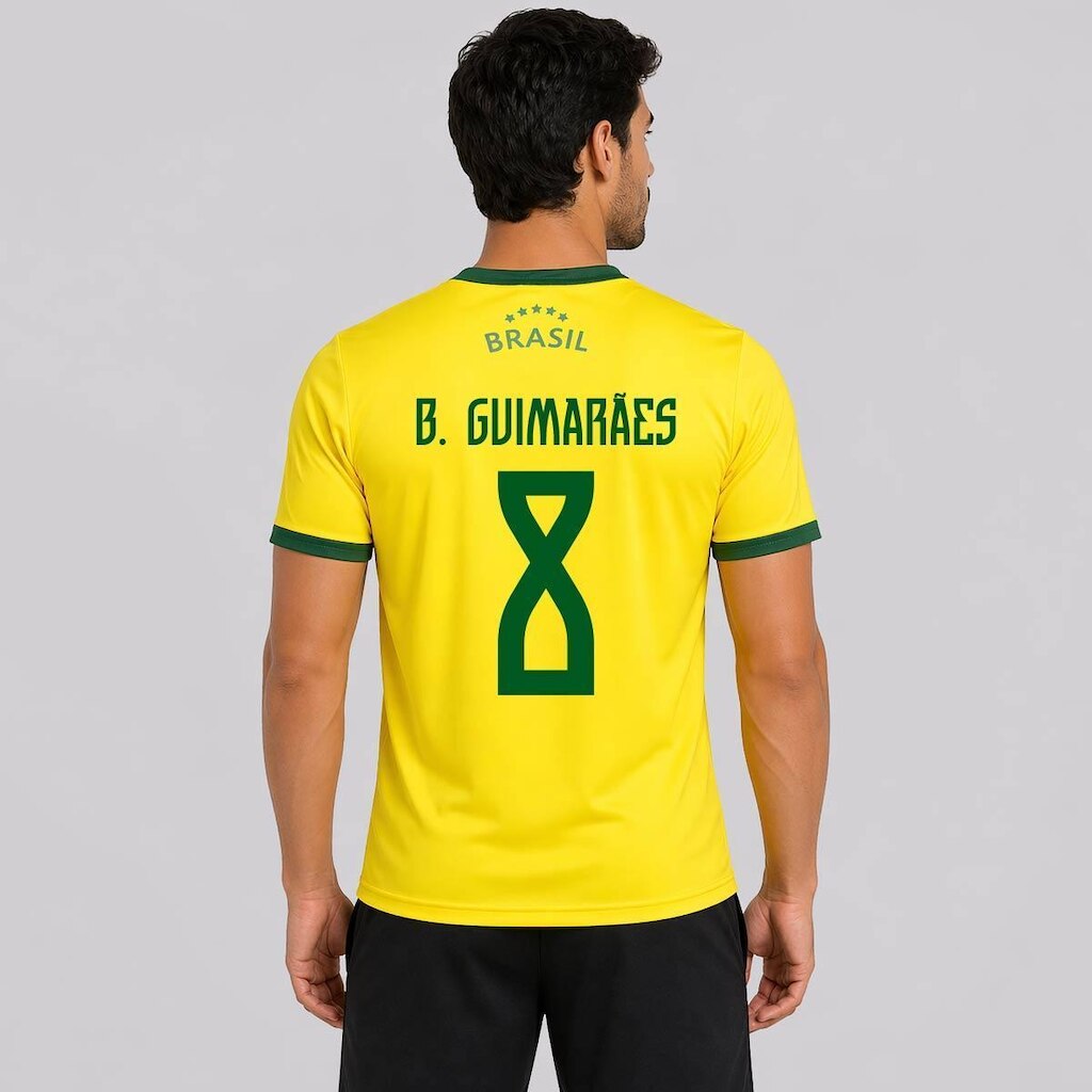 Camisa Balboa Brasil Canarinho 8 B. Guimarães