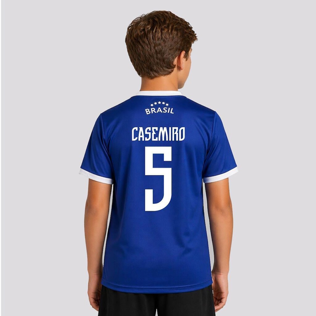 Camisa Balboa Brasil Canarinho Infantil  5 Casemiro