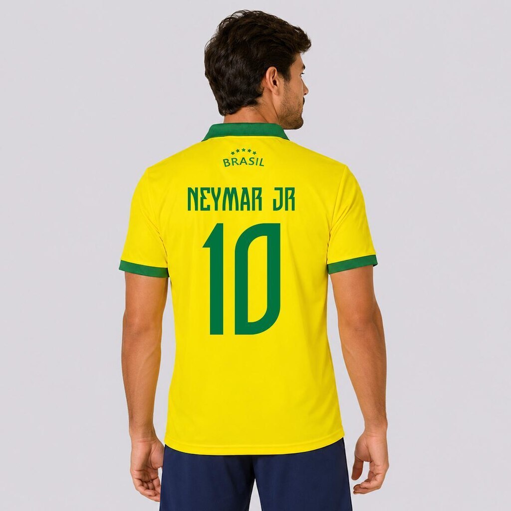 Camisa Balboa Brasil Seleça Amarela 10 Neymar Jr