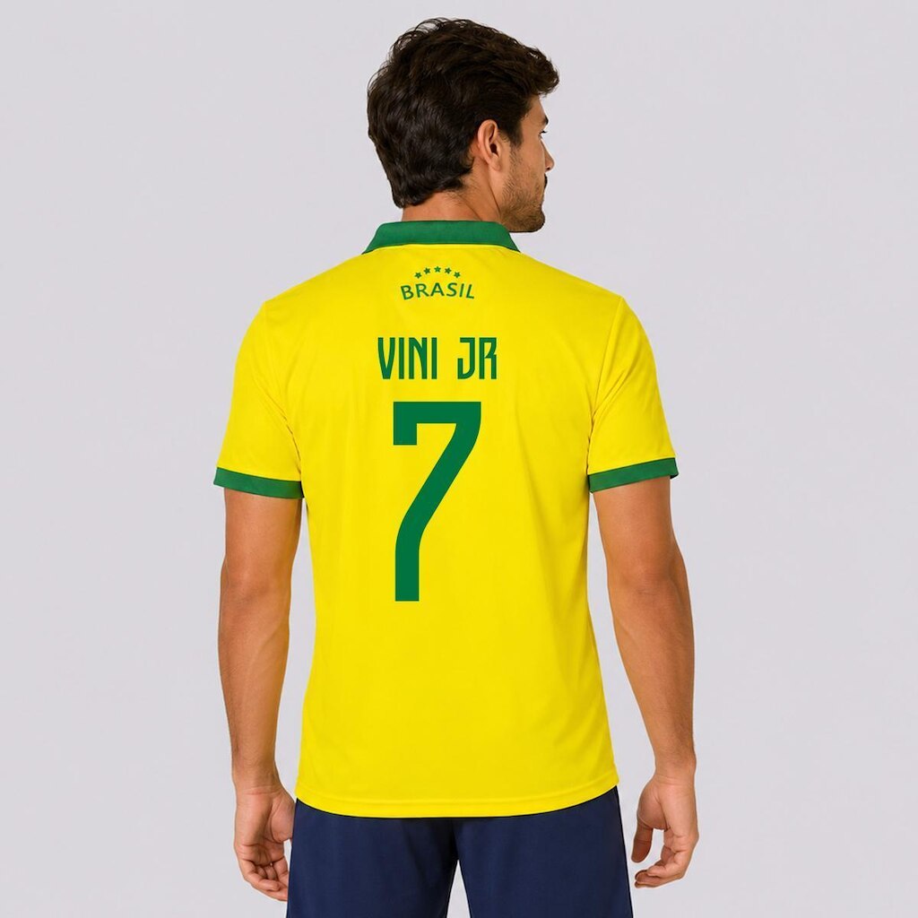 Camisa Balboa Brasil Seleça Amarela 7 Vini Jr