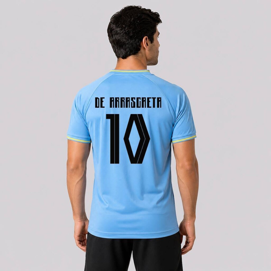 Camisa Balboa Uruguai Celeste 10 De Arrascaeta