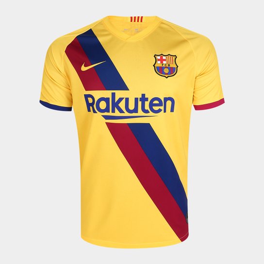 Camisa Barcelona Away 19/20 s/nº Torcedor Nike Masculina - Amarelo é ruim? Camisa Barcelona Away 19/20 s/nº Torcedor Nike Masculina - Amarelo é boa?