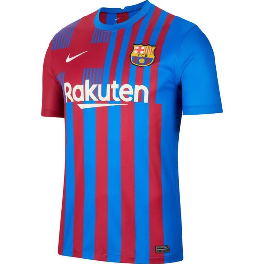 Camisa Barcelona Home 21/22 s/n° Torcedor; - Grená Menor preço em Camisa Barcelona Home 21/22 s/n° Torcedor; - Grená