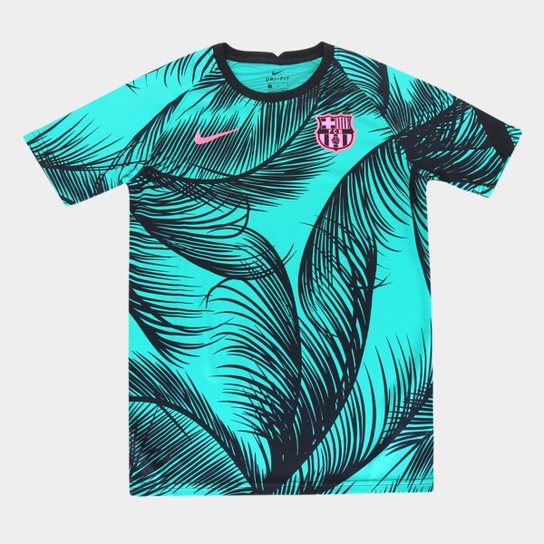 Camisa Barcelona Juvenil Pré-Jogo 20/21 Nike - Verde+Preto é ruim? Camisa Barcelona Juvenil Pré-Jogo 20/21 Nike - Verde+Preto é boa?