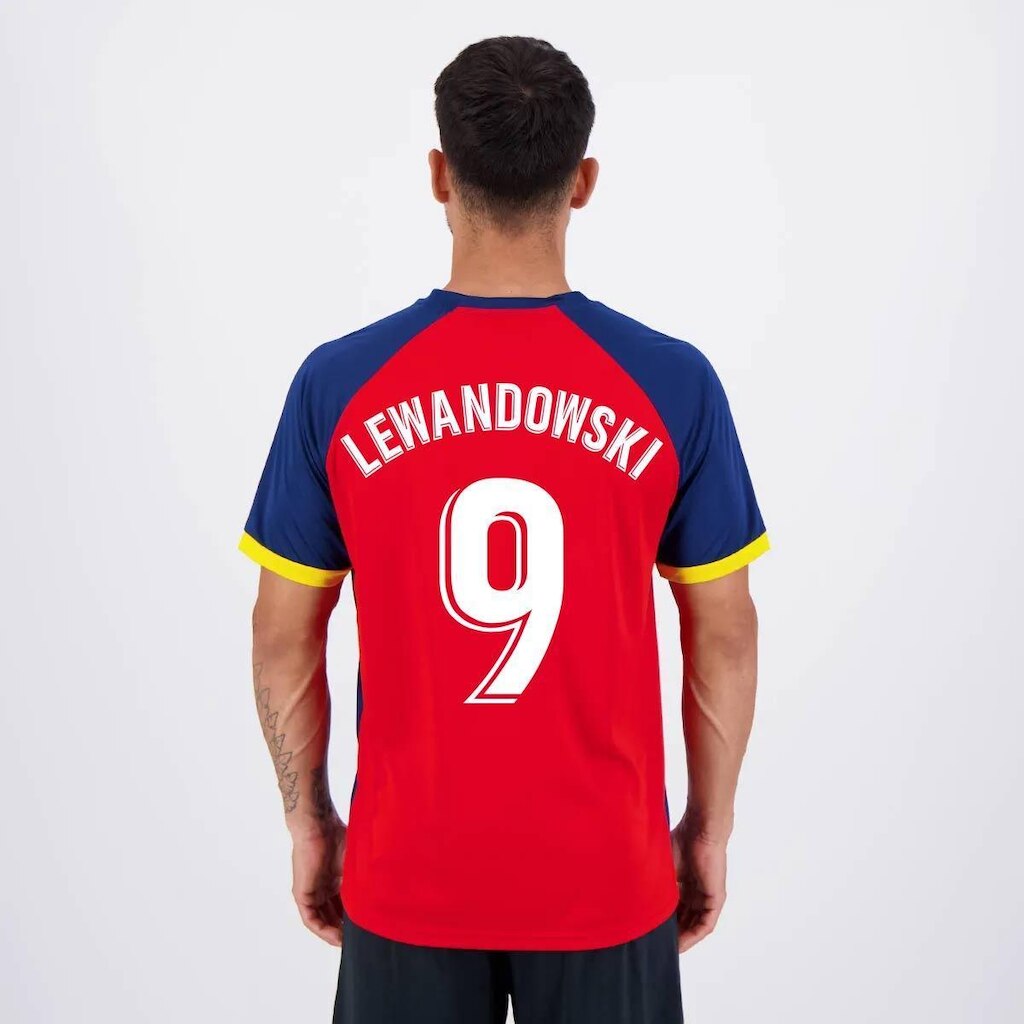 Camisa Barcelona Lewandowski 9  Culés Listrada