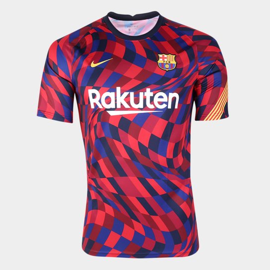 Camisa Barcelona Pré-Jogo 20/21 Nike Masculina - Vermelho+Azul é ruim? Camisa Barcelona Pré-Jogo 20/21 Nike Masculina - Vermelho+Azul é boa?