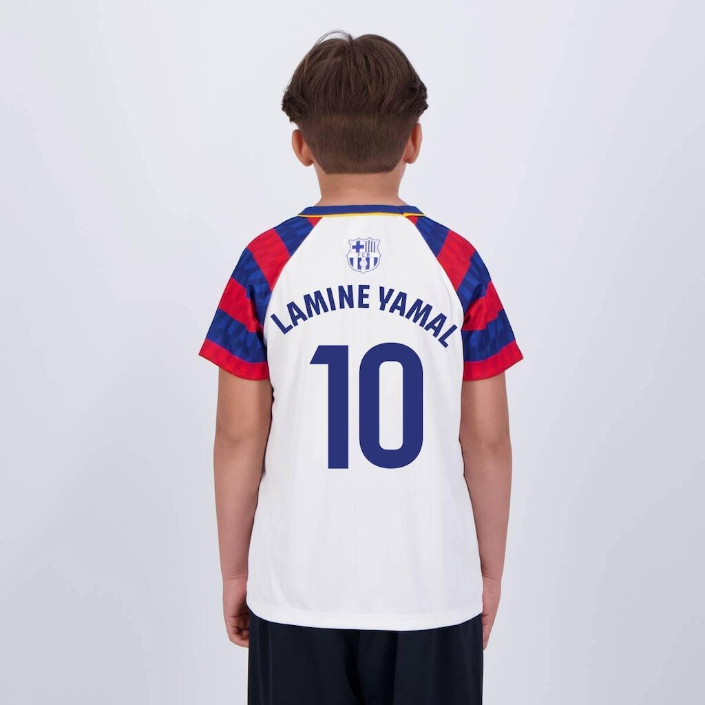 Camisa Barcelona Sorority Juvenil  10 Lamine Yamal