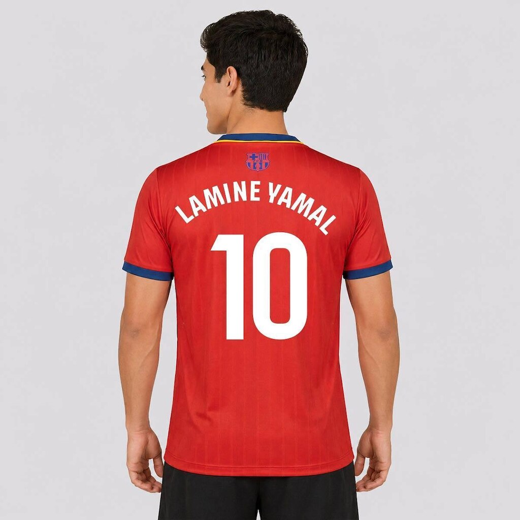 Camisa Barcelona Trophy Juvenil  10 Lamine Yamal