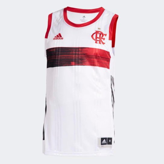 Camisa Basquete CR FLAMENGO 2 GN8353 - Branco+Vermelho Menor preço em Camisa Basquete CR FLAMENGO 2 GN8353 - Branco+Vermelho