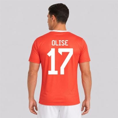 Camisa Bayern De Munique 17 Olise - Vermelho | Netshoes