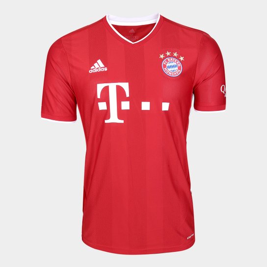 Camisa Bayern De Munique Home 20 21 S Nº Torcedor Adidas Masculina Vermelho E Branco Netshoes