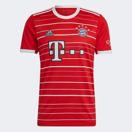 Camisa Bayern de Munique Home 22/23 s/n° Torcedor Adidas Masculina - Vermelho Menor preço em Camisa Bayern de Munique Home 22/23 s/n° Torcedor Adidas Masculina - Vermelho