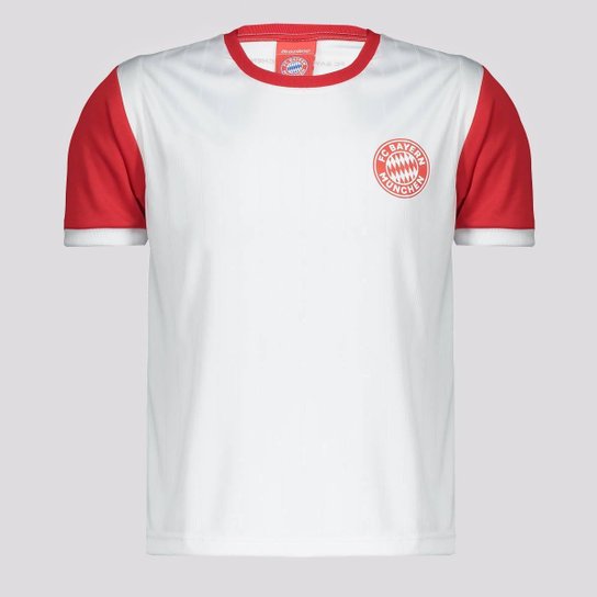 Camisa Bayern De Munique Stencil Infantil Branca