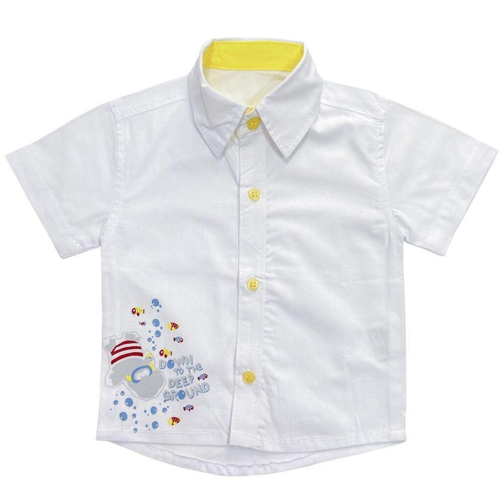 Camisa Bebê Look Jeans c/ Silk Branca - G - UNICA