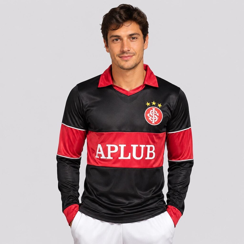 Camisa Betel Internacional Retrô 1987 Goleiro Manga Longa