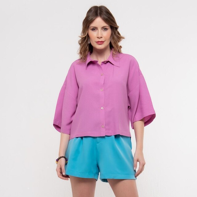 Camisa Bisô Cropped