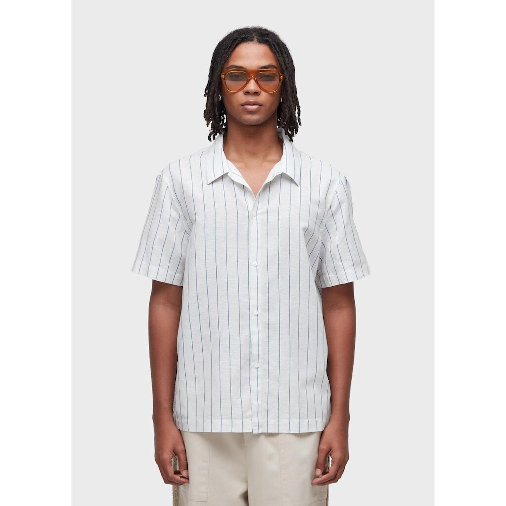 Camisa bleu stripes mc OSKLEN