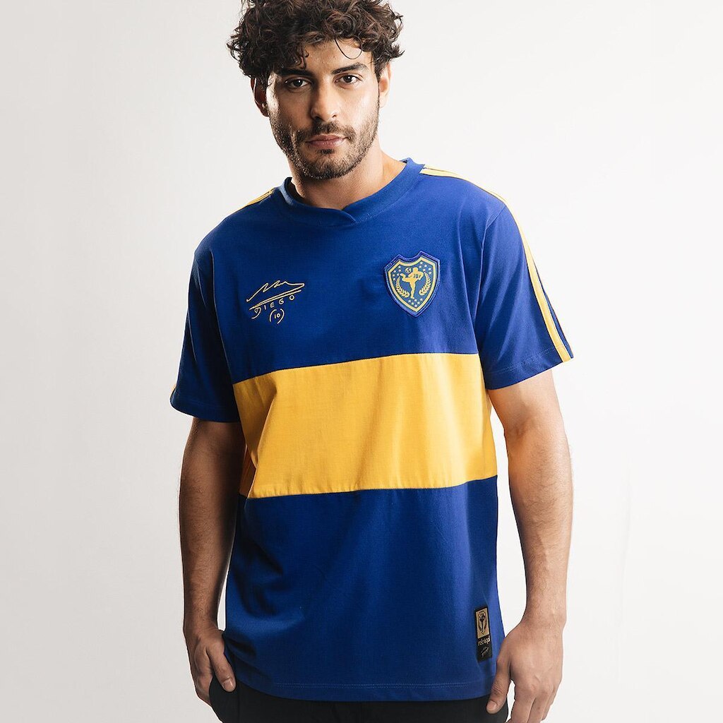 Camisa Boca Juniors Retrô 1981/82 Maradona Masculino