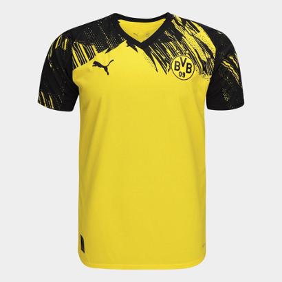 Camisa Borussia Dortmund Home 25/26 s/n Torcedor Puma Mas...