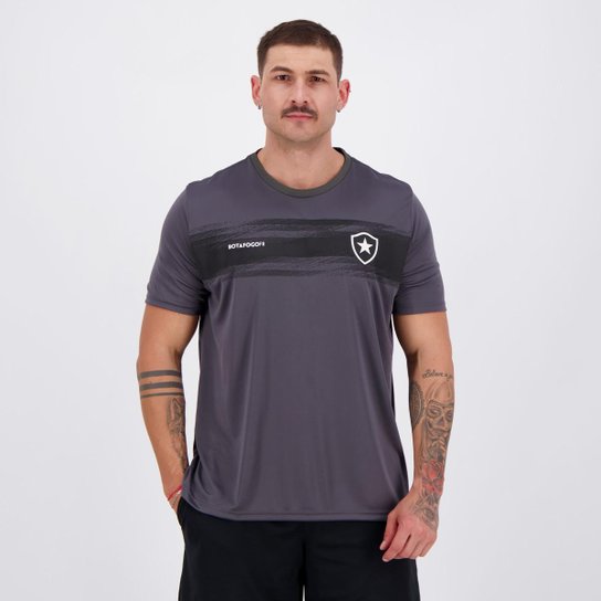 Camisa Botafogo Chain Masculina - Cinza Menor preço em Camisa Botafogo Chain Masculina - Cinza
