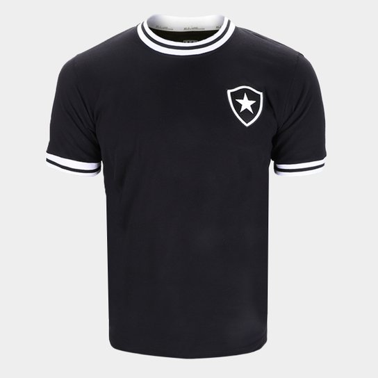 Camisa Botafogo Classic RetrôMania Masculina - Preto Menor preço em Camisa Botafogo Classic RetrôMania Masculina - Preto