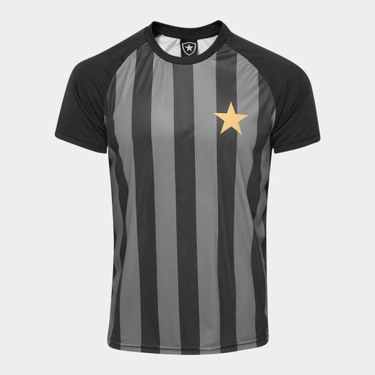 Camisa Botafogo Estrela Gold nº 7 - Edição Limitada Masculina - Preto Menor preço em Camisa Botafogo Estrela Gold nº 7 - Edição Limitada Masculina - Preto
