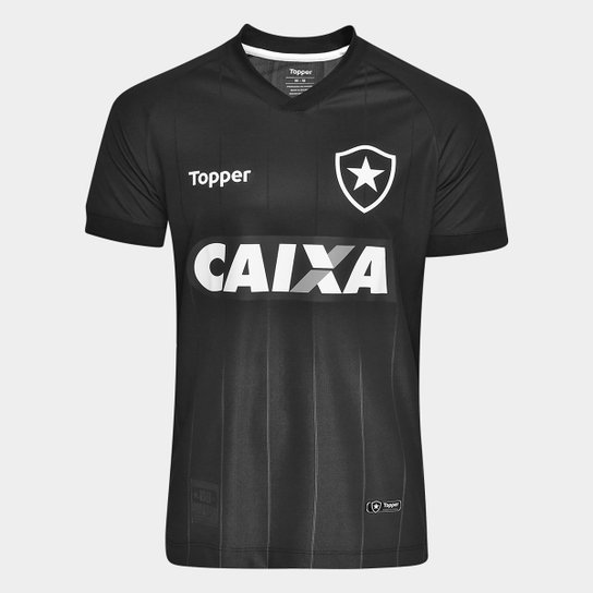 Camisa Botafogo II 2018 s/n° Torcedor Topper Masculina - Preto+Chumbo é ruim? Camisa Botafogo II 2018 s/n° Torcedor Topper Masculina - Preto+Chumbo é boa?