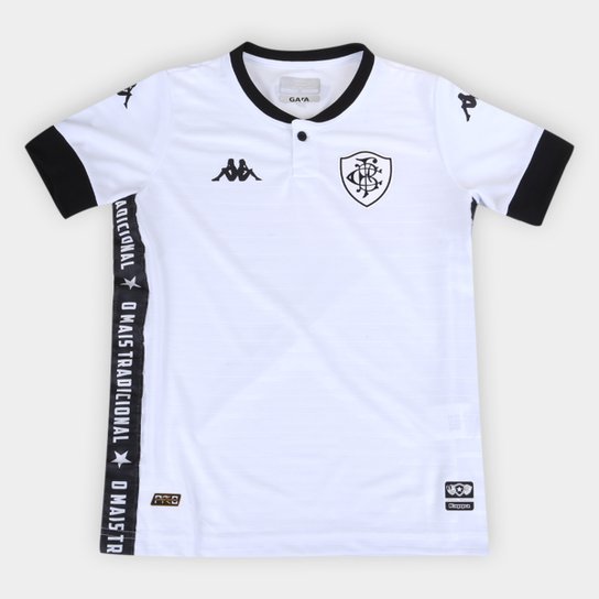 Camisa Botafogo Infantil III 21/22 s/n° Torcedor Kappa - Branco Menor preço em Camisa Botafogo Infantil III 21/22 s/n° Torcedor Kappa - Branco