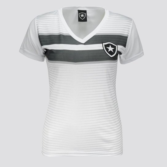 Camisa Botafogo Race Feminina Branca - Branco Menor preço em Camisa Botafogo Race Feminina Branca - Branco