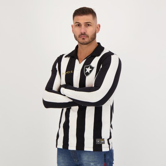 Camisa Botafogo Retrô Nilton Santos 1962 Manga Longa