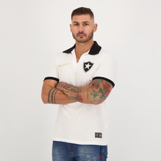 Camisa Botafogo Retrô Nilton Santos Branca