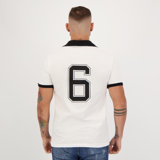 Camisa Botafogo Retrô Nilton Santos Branca