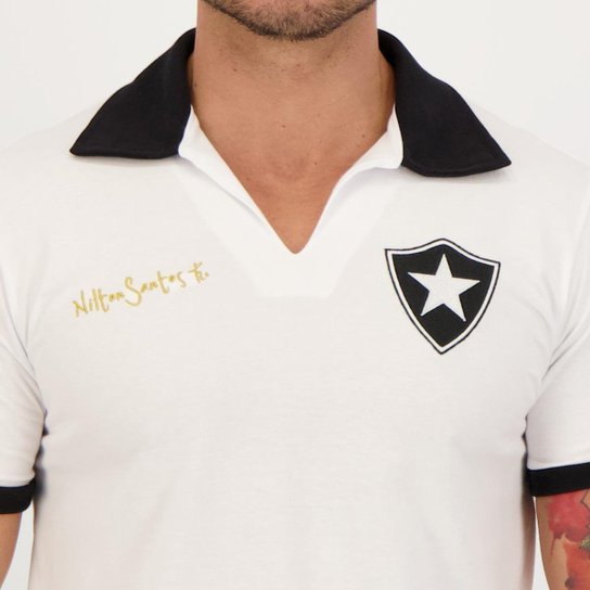 Camisa Botafogo Retrô Nilton Santos Branca