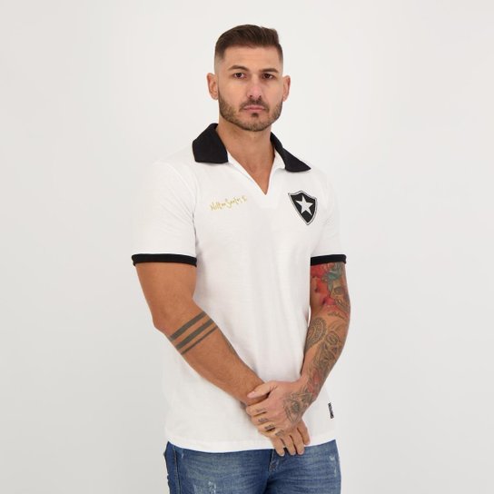 Camisa Botafogo Retrô Nilton Santos Branca