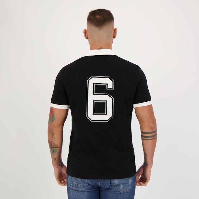 Camisa Botafogo Retrô Nilton Santos Preta