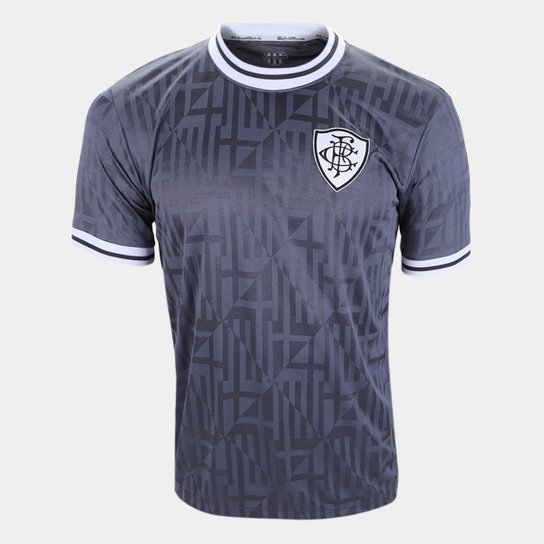 Camisa Botafogo RetrôMania 1904 Clássica Masculina - Cinza Menor preço em Camisa Botafogo RetrôMania 1904 Clássica Masculina - Cinza