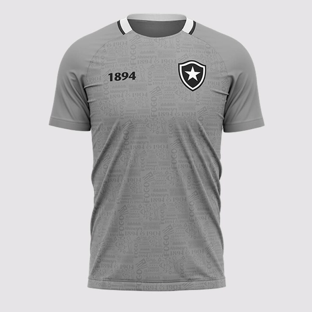 Camisa Botafogo Solitária Infantil Cinza