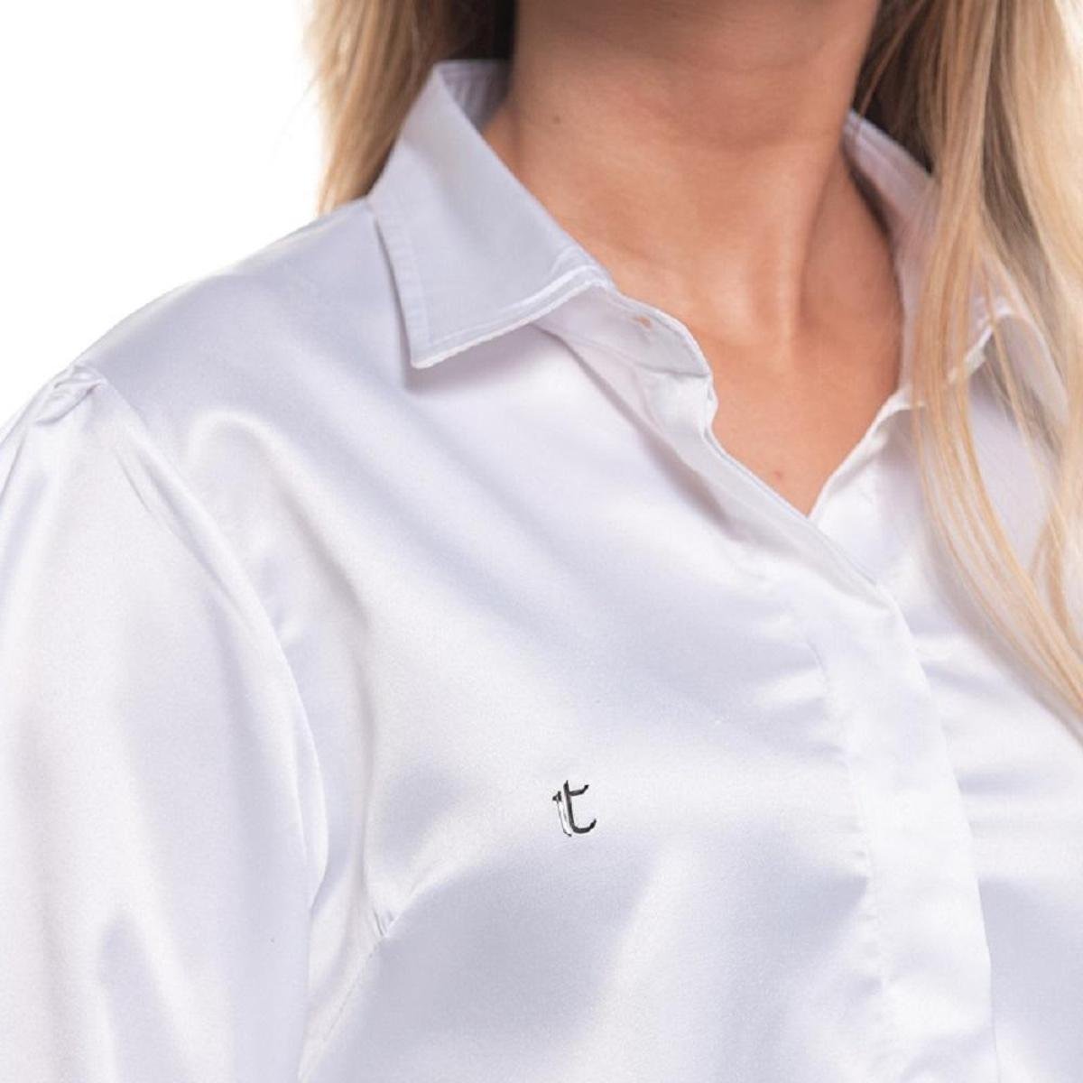 blusa de seda branca feminina