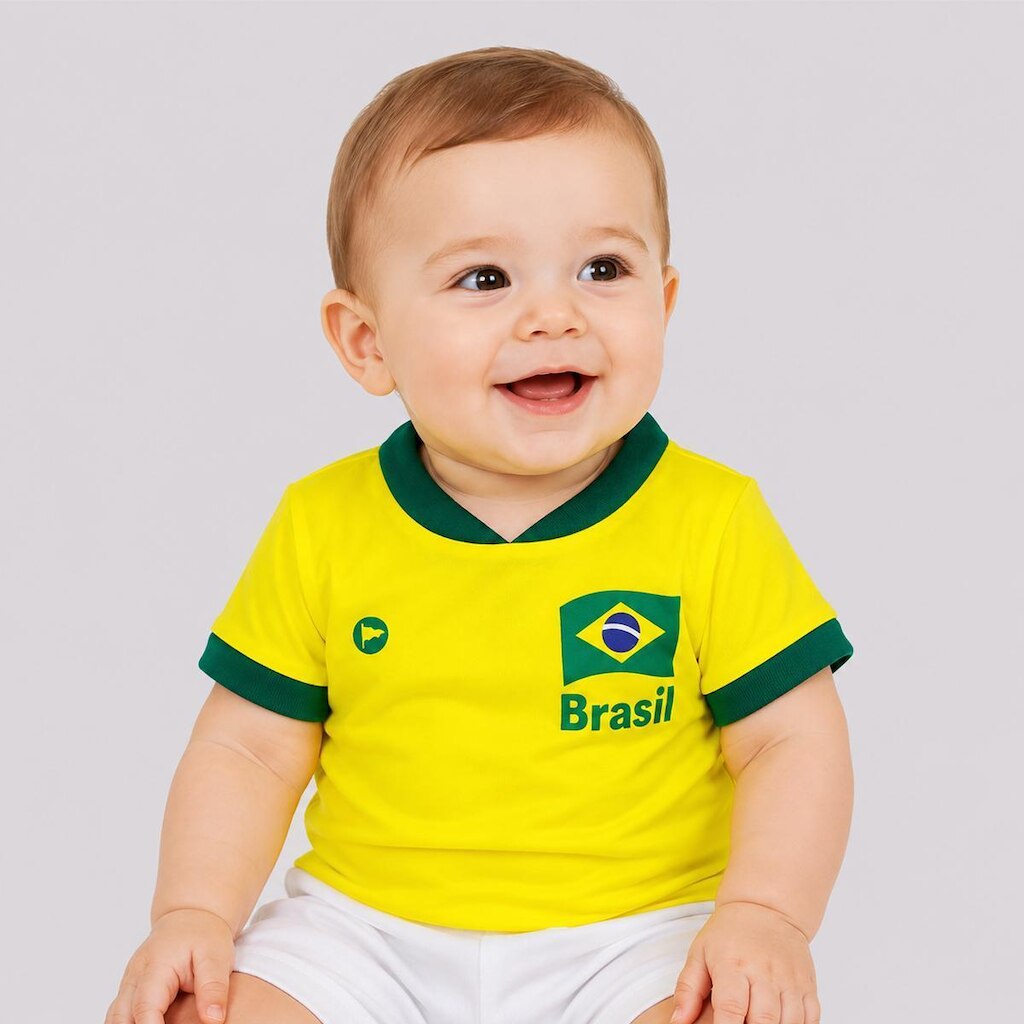 Camisa Brasil Baby