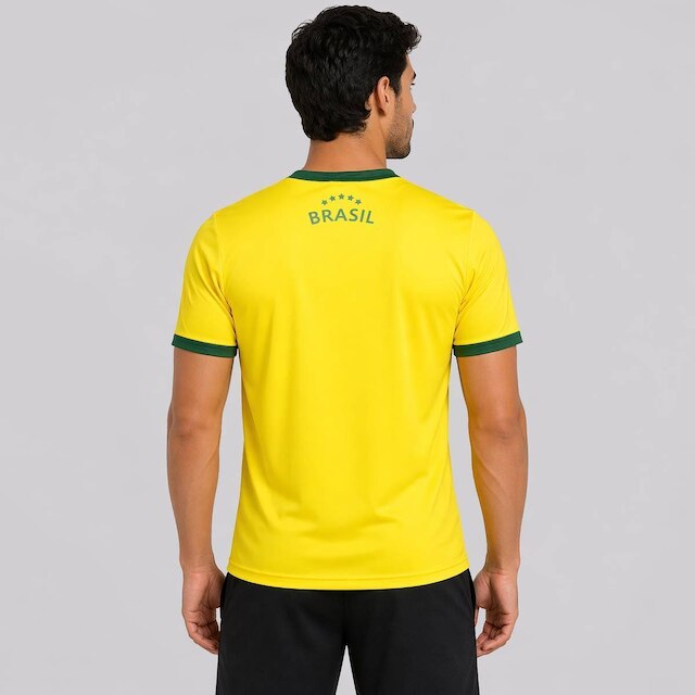 Camisa Brasil Canarinho Amarela
