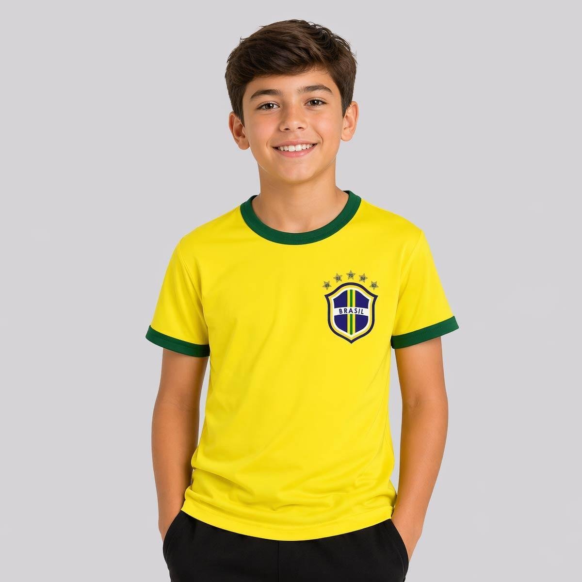 Camisa Brasil Canarinho Juvenil