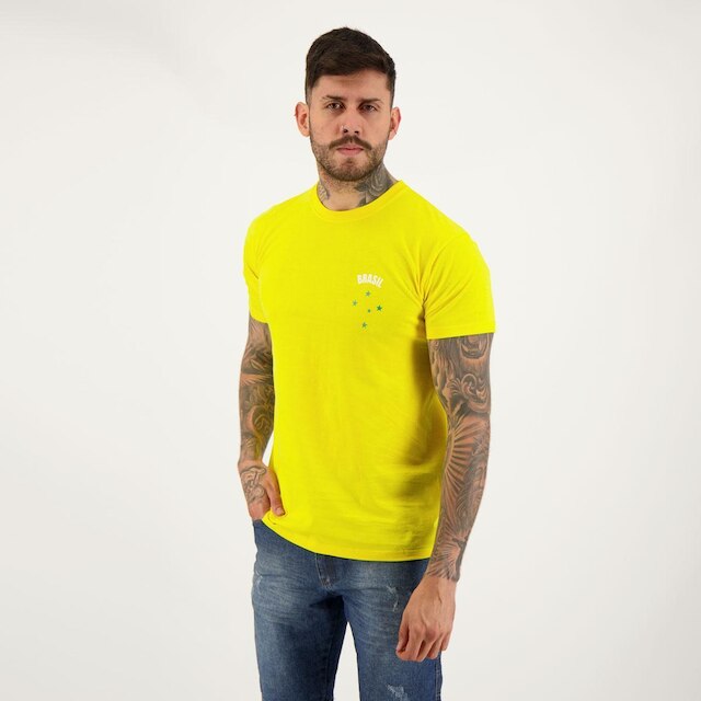 Camisa Brasil Clássica Amarela
