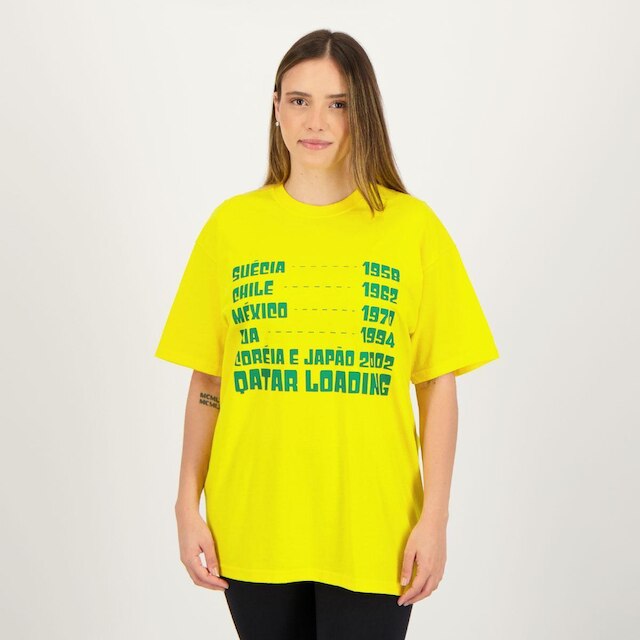 Camisa Brasil Copas Amarela