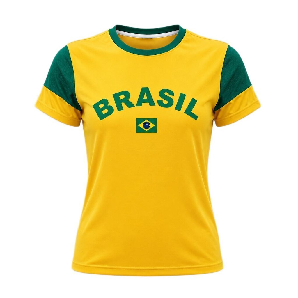 Camisa Brasil Dengo Amarelo - Feminino