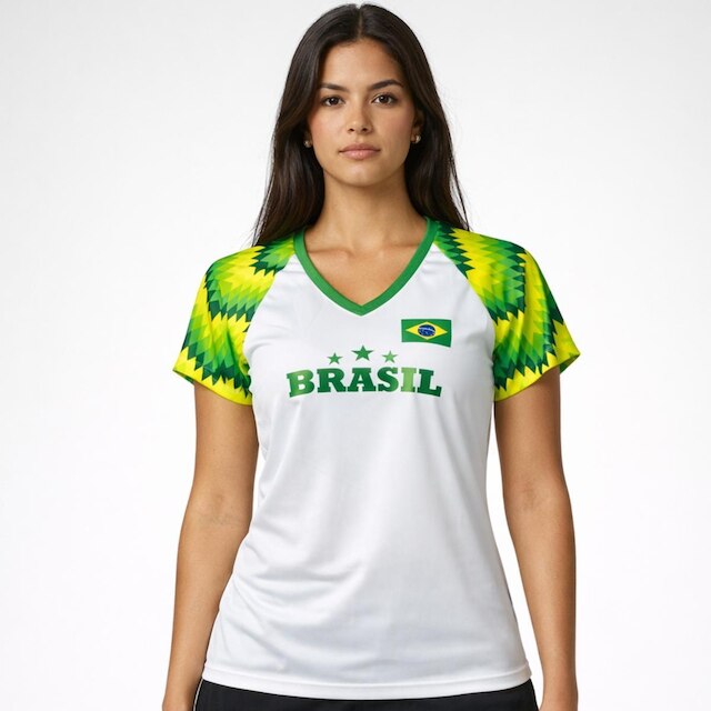 Camisa Brasil Essence Branca - Feminino