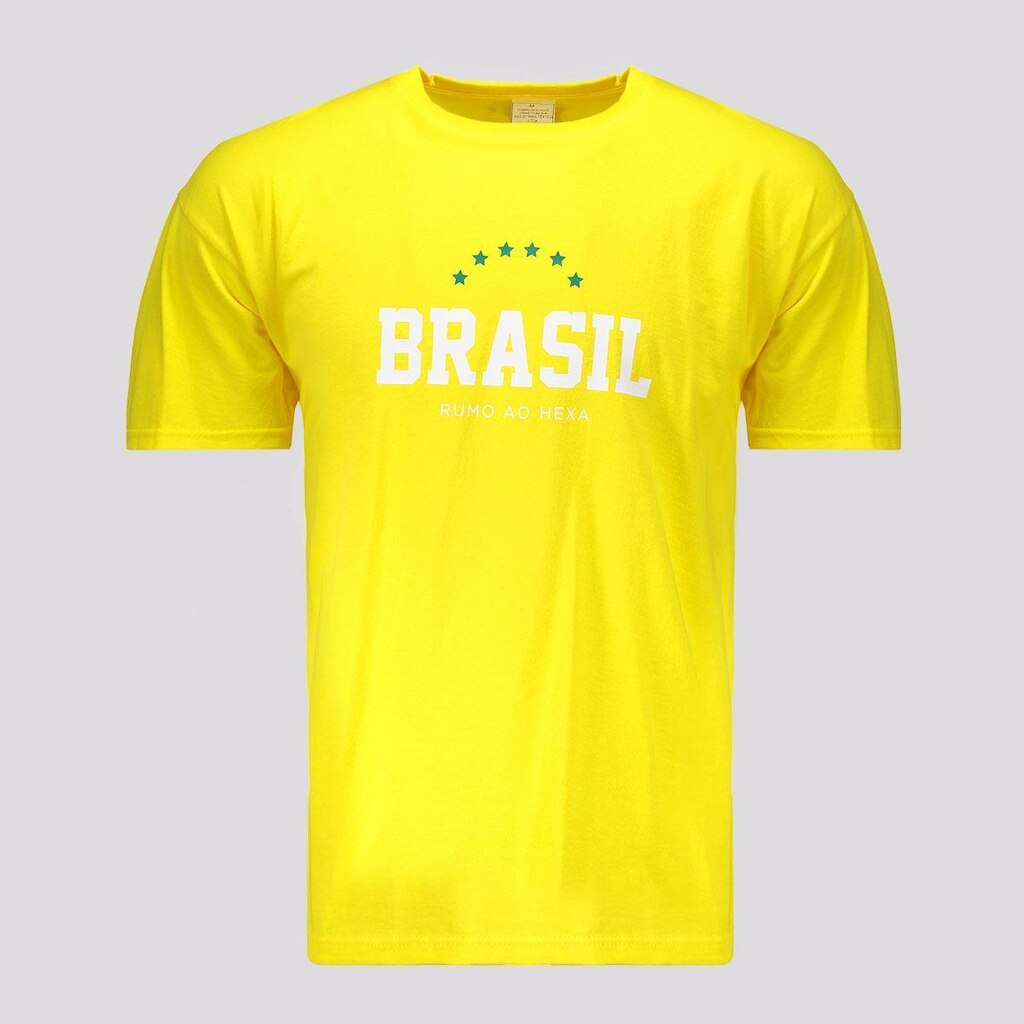 Camisa Brasil Estrelas Amarela