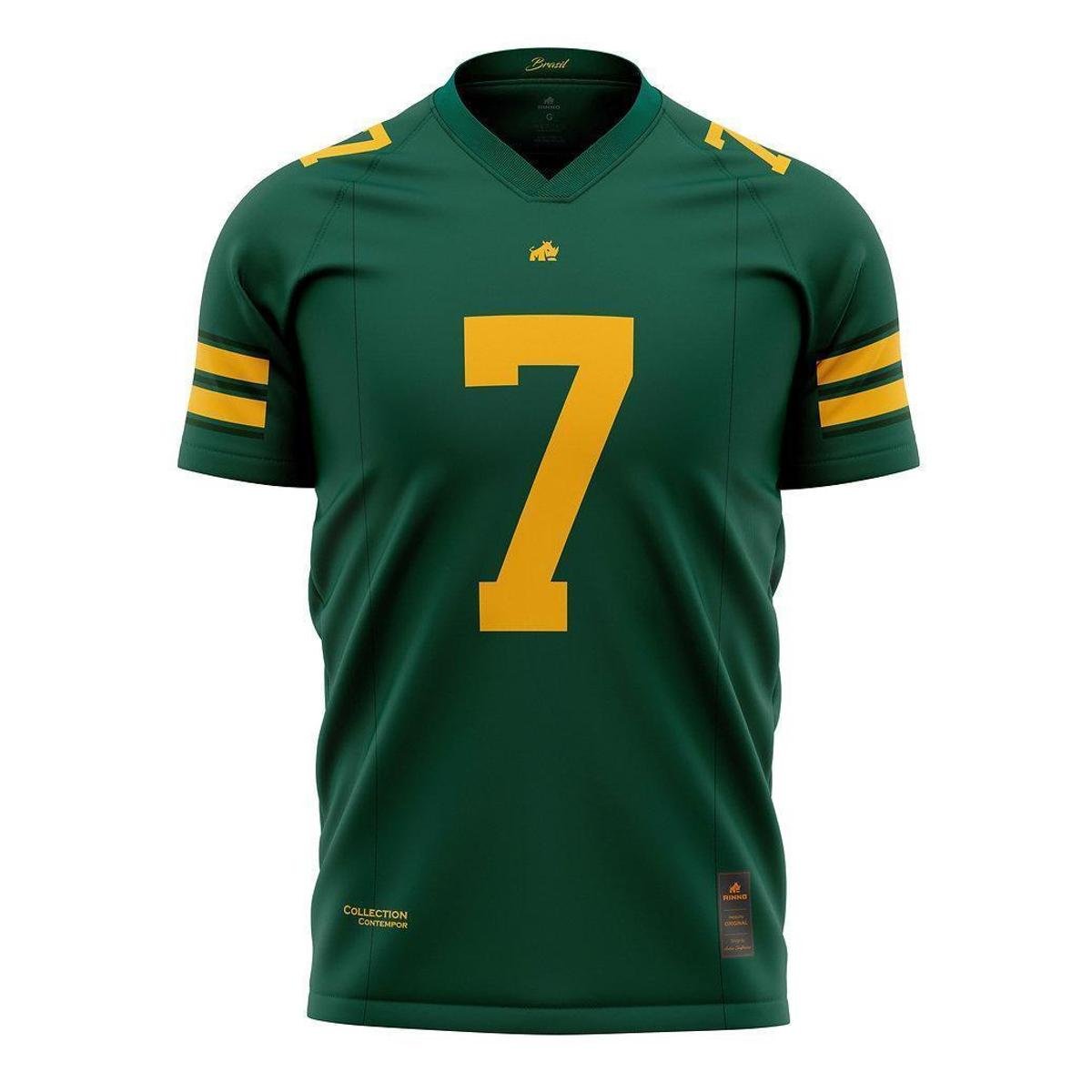 Camisa Brasil Football Eurodry Original Rinno Class Futebol Americano