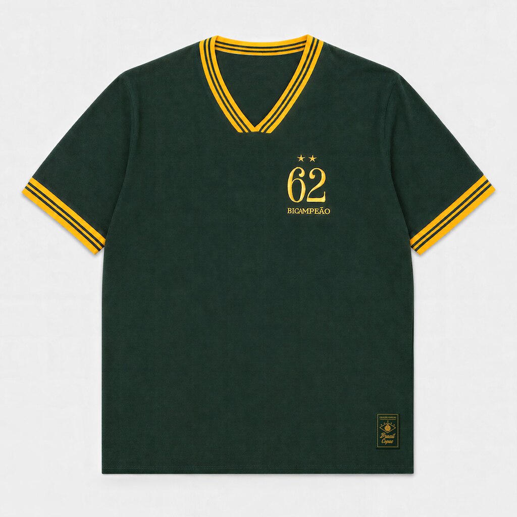 Camisa Brasil Retrô 1962 Masculina