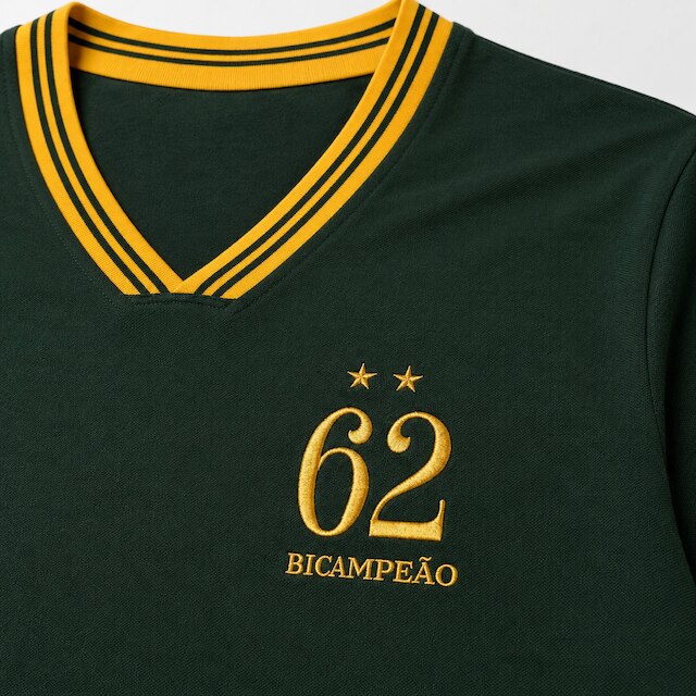 Camisa Brasil Retrô 1962 Verde Masculina