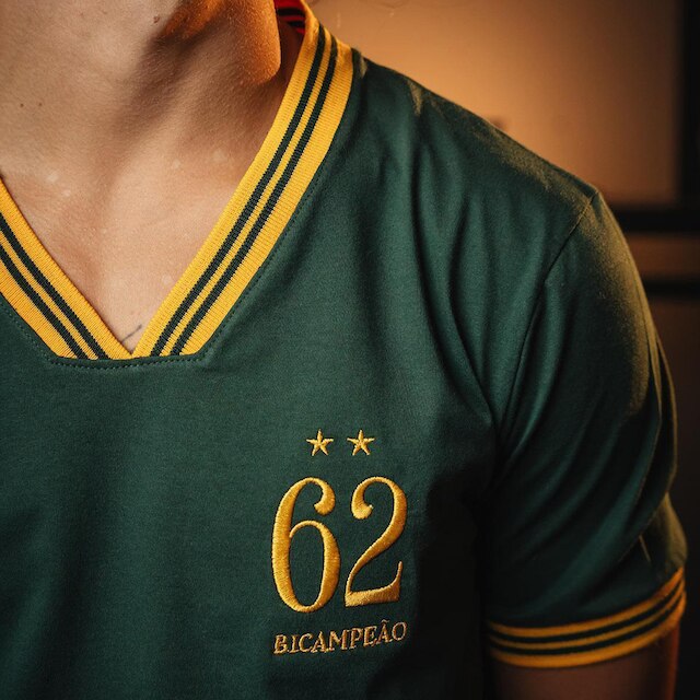 Camisa Brasil Retrô 1962 Verde Masculina